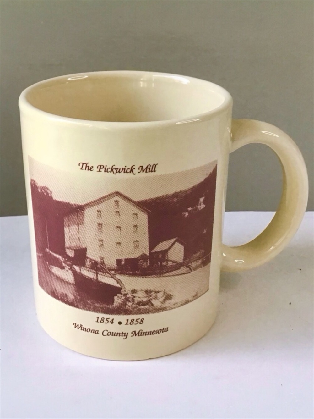 Vintage Pickwick Mill Coffee Mug Historic Collectible 1854-1858 Winona County MN